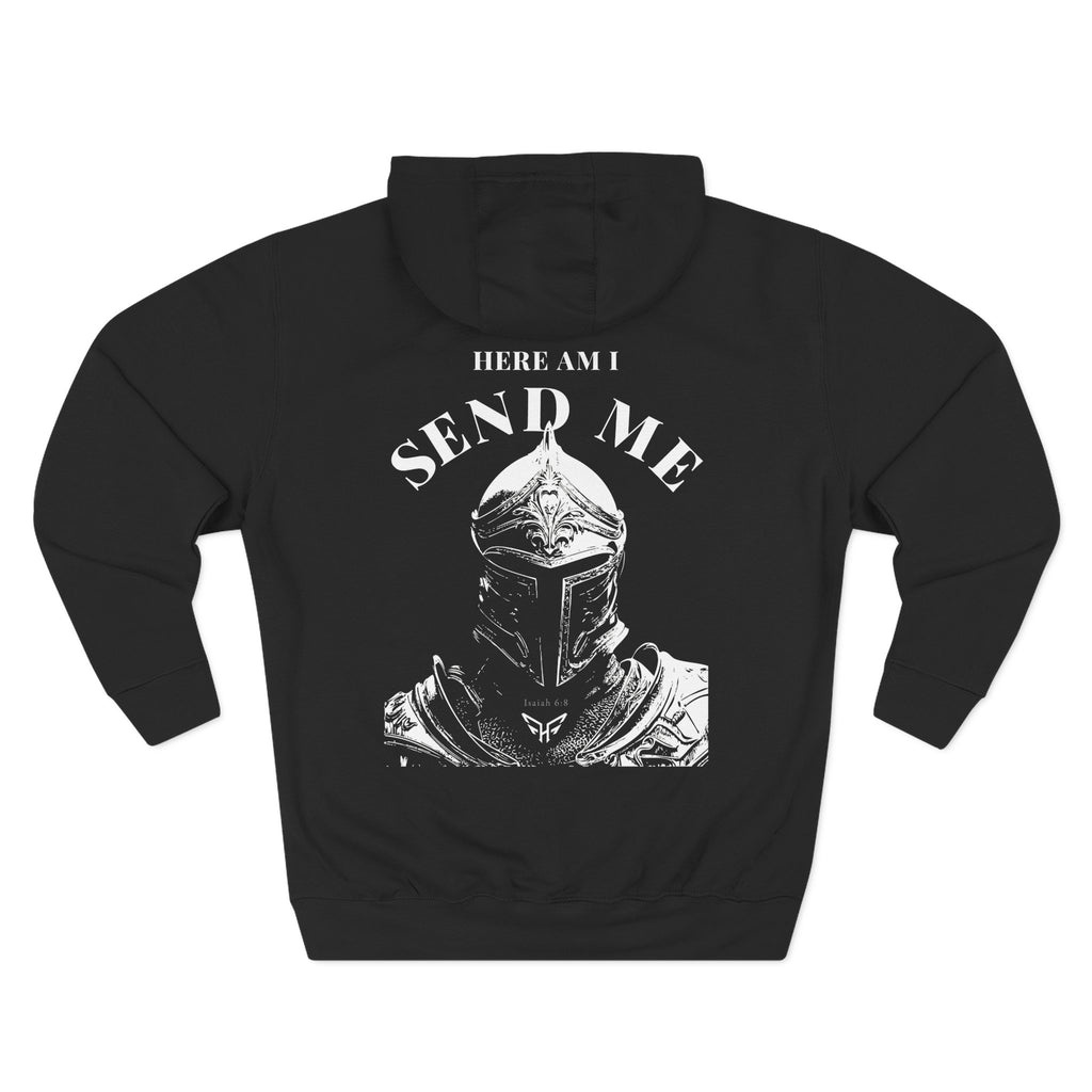 Send Me Knight Hoodie — Medieval Armor Fleece Pullover