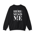 Crewneck Heavyweight Sweatshirt — "Here Am I Send Me" Heaven Forged Sword