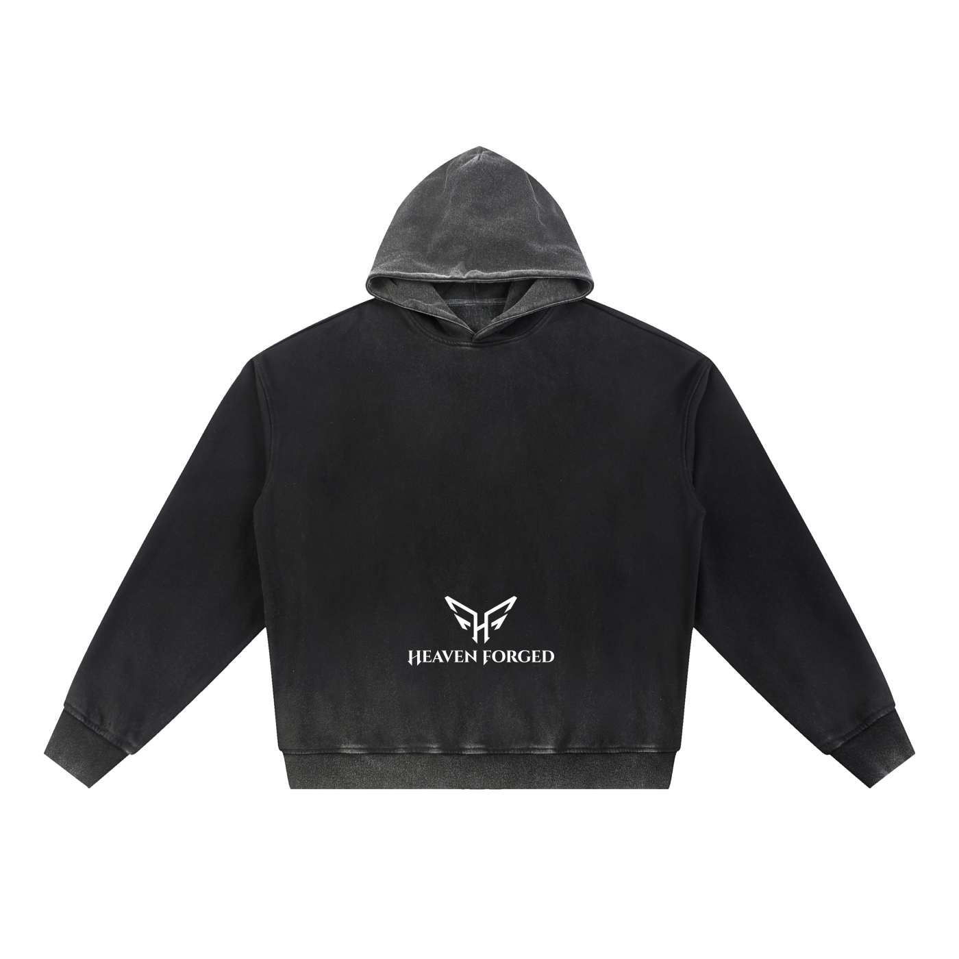 Vintage Washed Gradient Fleece Hoodie