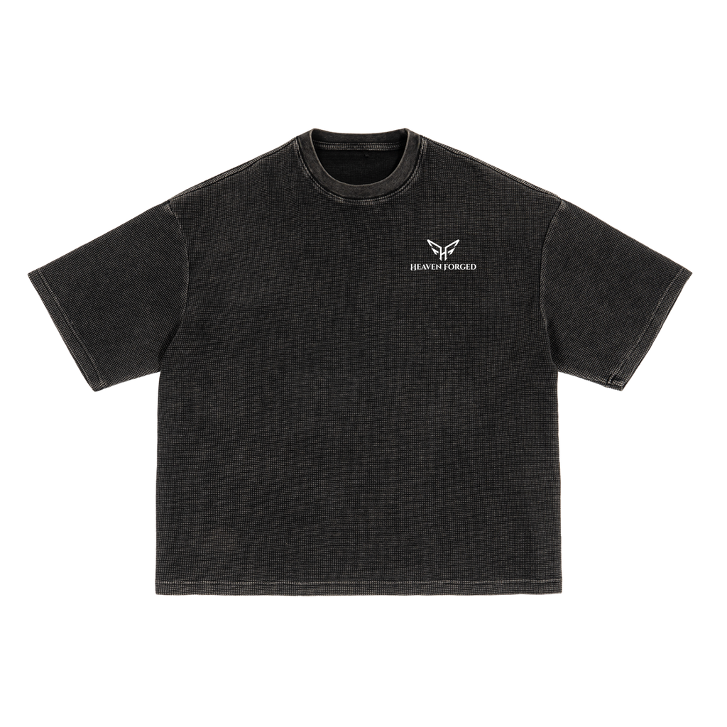 Send Me Textured Waffle Washed Boxy T-Shirt