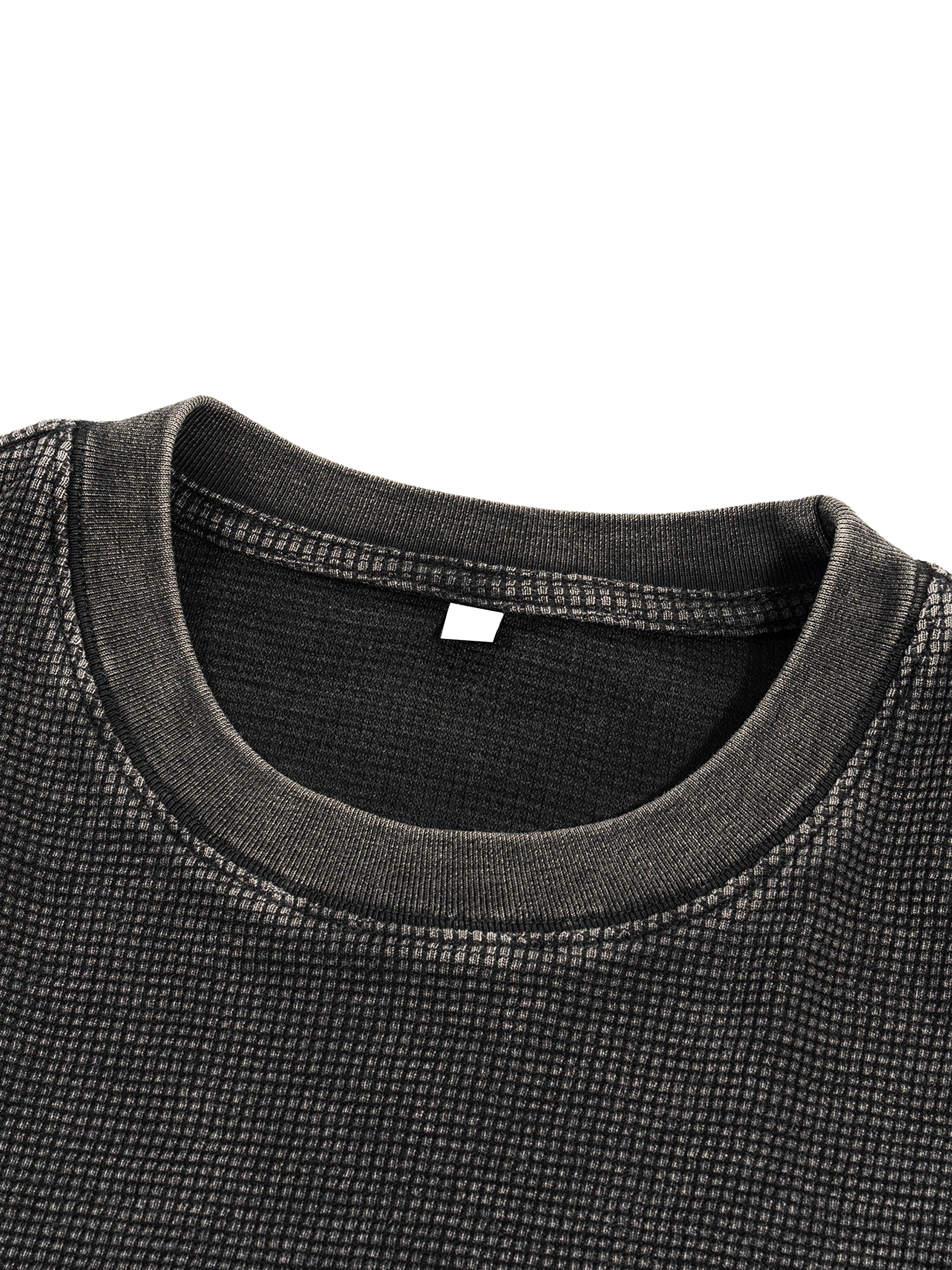 Send Me Textured Waffle Washed Boxy T-Shirt